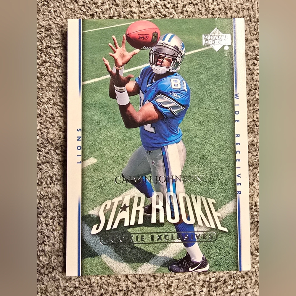 Calvin Johnson 2007 Upper Deck Star Rookie #277-Near Mint Detroit Lions football